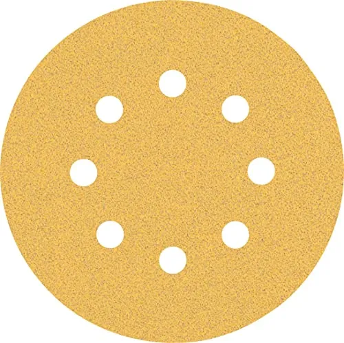 Bosch 50x EXPERT C470 Schleifblatt mit 8 Löchern (für Farbe auf Holz, Hartholz, Ø 125 mm, Körnung 80, Professional Zubehör Exzenterschleifer, Schwingschleifer)