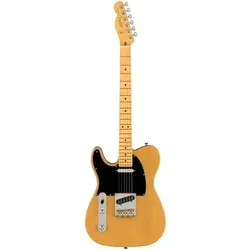 Fender AM Pro II Tele LH MN BTB - Linkshänder E-Gitarre - Gitarren; T-Style Linkshänder E-Gitarre mit geröstetem Pinienkorpus und hochwertigem V-Mod II Single-Coil Tonabnehmer für herausragenden Klang.