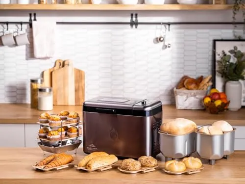 eta Brotbackautomat Duplica II, 24 Programme, 850 W grau - Brotbackautomat mit 24 Programmen für verschiedene Brotsorten, Joghurt und Pizzateig. Ideal für kreative Bäcker, die Vielfalt lieben.