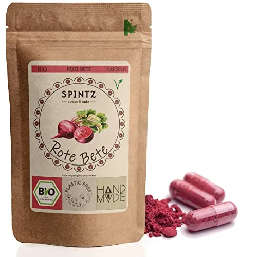 Rote Bete Kapseln 360 Stk - Vegan - Vegane Rote Bete Kapseln in nachhaltiger Verpackung, ideal für die tägliche Einnahme. Hochwertige Inhaltsstoffe in praktischen Kapselhüllen, umweltfreundlich und biologisch abbaubar.