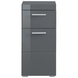 INOSIGN Unterschrank Avena Badezimmerschrank mit 1 Schublade und 1 Tür - Maße (B/T/H) 37/31/79 cm grau
