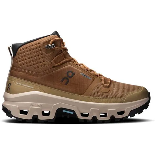 On Cloudrock Mid Waterproof Damen Wanderschuhe - Braun - Größe 8 - Innovative Damen Wanderschuhe mit optimalem Komfort und Halt. Ideal für anspruchsvolle Gelände- und Wetterbedingungen. Entdecke die perfekte Kombination aus Funktionalität und Stil.
