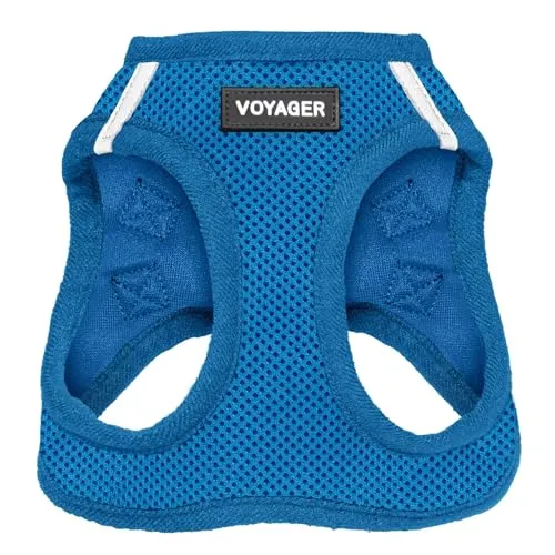 Voyager Step-In Air Hundegeschirr by Best Pet Supplies - All Weather Mesh Step in Vest Harness für kleine und mittlere Hunde, Königsblau, size S - Brust 37-40 cm