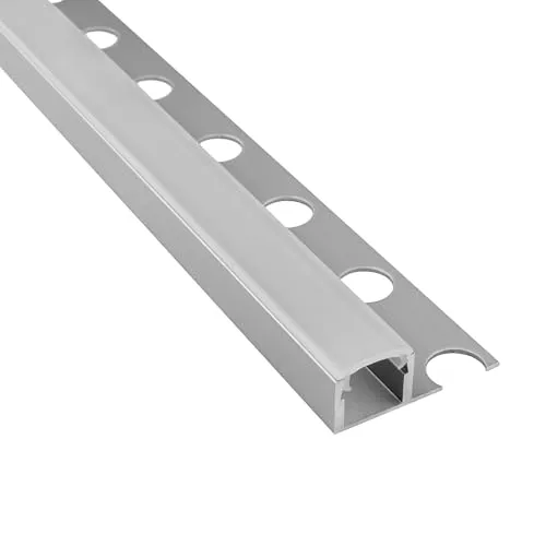 tktrading24 T77 LED Alu Premium Fliesenprofil 10mm silber - 1m opal