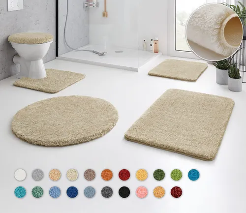 Kleine Wolke Badematte RELAX - Rutschhemmende Badematte mit 30 mm Florhöhe, ideal für ein entspannendes Badezimmer-Ambiente. Pflegeleicht und fußbodenheizungsgeeignet, sorgt für trockene Füße nach dem Baden.
