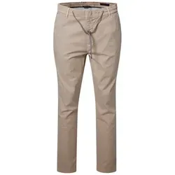 Pierre Cardin Chinohose PC-Chambery Tunnelzug zur Weitenregulierung braun 42