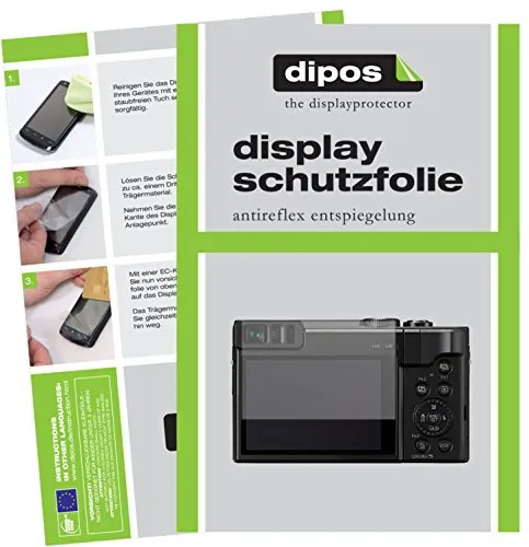 dipos I 6X Schutzfolie matt kompatibel mit Panasonic Lumix DC-TZ91 Folie Displayschutzfolie