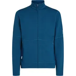 Icebreaker Merino 400 RealFleece Descender LS Zip Atlantis (M) - T-Shirts & Longsleeves – Dicker Hoodie aus gebürsteter Merinowolle für Komfort und Wärme an kühlen Tagen, ideal für weniger intensive Aktivitäten.