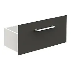 Kerkmann Priola Schublade anthrazit 76 x 36 x 35 cm - Büromöbelprogramm mit trendigem Design und strapazierfähigen Oberflächen. Perfekt für Regale mit 80 cm Breite – ideal für ein modernes und funktionales Büro!