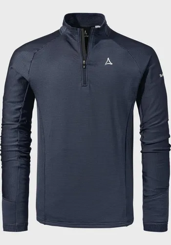 Funktionsshirt SCHÖFFEL "Hiking Longsleeve Style Cascata MNS", Herren, Gr. 54, blau - Funktionsjacke für Wanderer, mit 4-Wege-Stretch für optimale Bewegungsfreiheit und Halfzip für schnelle Ventilation bei kühlen Temperaturen.