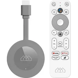 Homatics Dongle G 4K Mediaplayer - Streaming Clients mit 4K UHD und integrierter Sprachfernbedienung für ein müheloses Seherlebnis. Genießen Sie Dolby Audio und Chromecast für kabelloses Streaming.
