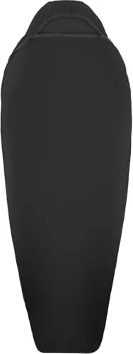 Sea to Summit Reactor Schlafsack Liner - Mummy Beluga Black - Schlafsäcke, bietet zusätzlichen Wärmeboost durch Thermolite Pro Technologie für mehr Komfort bei kaltem Wetter. Ideal für Outdoor-Abenteuer!