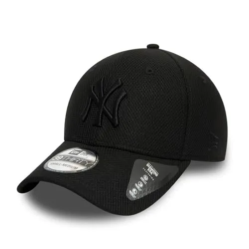New Era New York Yankees MLB Black Stretch Diamond Cap - Sportfan Mützen & Hüte, stylischer Stretch-Fit für perfekten Tragekomfort und Unterstützung deines Lieblingsteams.