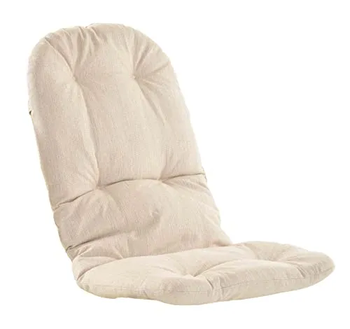 korb-outlet Schaukelstuhl Auflage Beige Polster Kissen 120x50 - Polsterauflage für Schaukelsessel, deutsche Herstellung, mit Klettverschluss und langlebigem 100% Polyester-Stoff für optimalen Sitzkomfort.