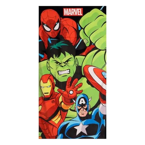 Avengers Handtuch aus Baumwolle für Kinder für Bad und Strand – Handtuch aus Baumwolle für Kinder und den täglichen Gebrauch