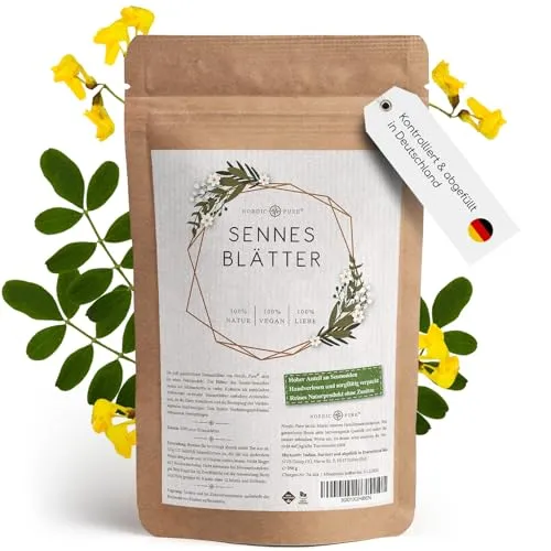 Senna Tee - 250g geschnittene Sennes Blätter - Tees: Natürliches Abführmittel mit schneller Wirkung, ideal zur Darmreinigung und für Detox-Kuren.