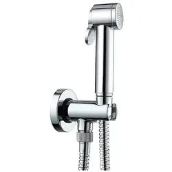 Intim Hygiene-Dusch-Set Evanna mit Handbrause, Brauseschlauch und Brausehalter, chrom - 93 775 67