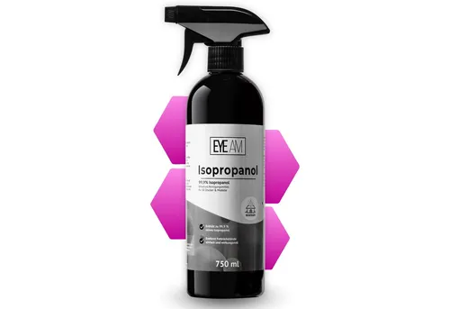 EyeAm Isopropanol IPA 99,9%, Effektives Reinigungsmittel für 3D Drucker, Reinigungsalkohol (Inkl. Sprühaufsatz)