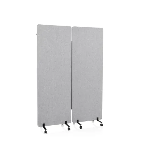 hjh OFFICE Trennwand FLEXMIUT - Paravent aus 100 % PET + Polyester, ideal für offene Büros. Bietet Geräuschreduktion, Sichtschutz und Raumstrukturierung für mehr Privatsphäre und Konzentration.