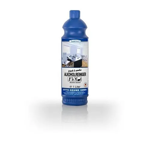 Frisch und Sauber Alkohol- und Glanzreiniger 1 Liter - Reinigungsmittel für streifenfreien Glanz auf allen wasserbeständigen Oberflächen. Effiziente, biologisch abbaubare Formel für gründliche Reinigung und Umweltschutz.