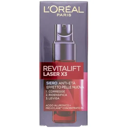 Revitalift Laser X3 Anti-Age Serum - Anti-Aging-Creme mit hochwirksamen Inhaltsstoffen, die Falten sichtbar reduziert und die Haut strafft. Ideal für alle Hauttöne und sorgt für ein jugendliches Hautbild.