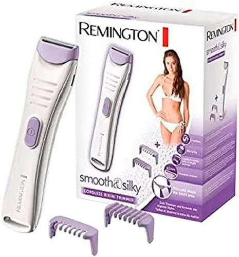 Remington BKT4000 Haartrimmer für Intimbereich & Körper - Epilierer mit hautfreundlicher Technologie, 100% wasserfest und präzise bis 0,2 mm für eine sanfte Rasur. Ideal für Nass- und Trockenanwendung, inklusive 2 Aufsteckkämme für individuelle Längen.