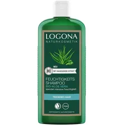 Logona Feuchtigkeits-Shampoo - Shampoo für feines, strapaziertes oder schuppiges Haar, mit pflanzlichen Inhaltsstoffen für schonende Reinigung und tägliche Anwendung. Sorgt für Glanz, Geschmeidigkeit und eine gesunde Kopfhaut.