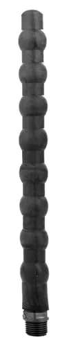 BelgoPrism Analdusche aus Silikon - schwarz - 26,5 cm - Durchmesser: 2,0-2,4 cm, 132 g