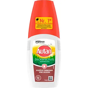 Autan Zeckenschutz 100ml - Effektiver Insektenschutz - Insektenschutzmittel für den Außenbereich, schützt bis zu 12 Stunden vor Mückenstichen mit praktischer Pumpspray-Formulierung.