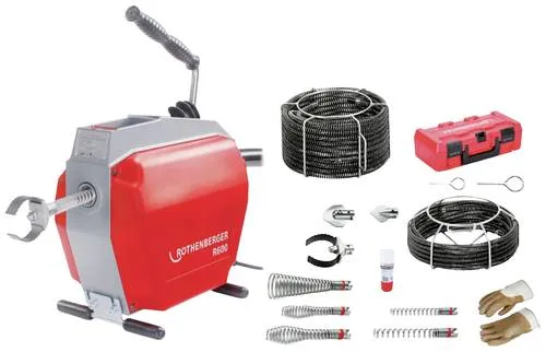 Rothenberger Rohrreinigungsmaschine R600, 230V 19173 - Sonstige Reinigungsgeräte, effektive Rohrreinigung bei Verstopfungen bis 150 mm Durchmesser – ideal für Installateure und Hausmeisterservices.