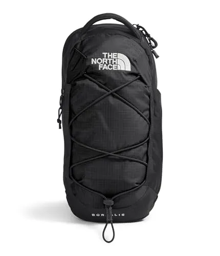 The North Face Borealis Sling - Urban Umhängetasche in Schwarz und Weiß - Daypacks und Businessrucksäcke, wasserabweisend mit externem Bungee-Kompressionssystem für optimale Organisation und Komfort im Alltag.