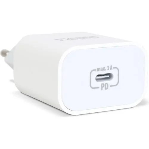 Schnellladegerät USB-C 20W – Kompakt & Leistungsstark – Weiß 1 Stück [55040WH] - Dieses kompakte USB-C Schnellladegerät mit 20W Power Delivery lädt Ihre Geräte mehr als doppelt so schnell auf. Ideal für unterwegs und perfekt für gängige Smartphones. Robust und zuverlässig für den täglichen Einsatz.
