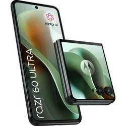 Motorola razr 60 ultra 5G - Elegantes Klapp-Smartphone mit 512GB - Smartphone mit 7"-pOLED-Display und 4"-Außendisplay, HDR10+ und 165Hz für flüssige Nutzung. Lange Akkulaufzeit von über 36 Stunden mit TurboPower-Laden.