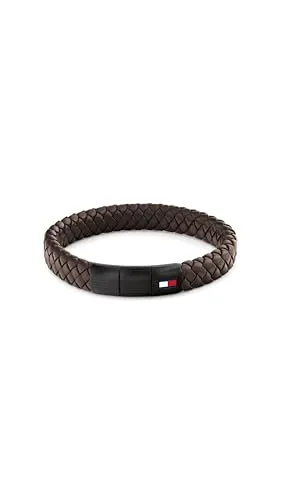Tommy Hilfiger ROUND BRAIDED BRACELET - Stilvolles Lederarmband - Armschmuck aus hochwertigem Rindsleder mit abnehmbarer Verlängerung, ideal für jeden Anlass – das perfekte Geschenk für Modebegeisterte!