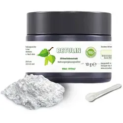 Betulin 98% - Birkenrinden-Extrakt, 10 g Pulver - Nahrungsergänzungsmittel mit hochwirksamem Betulin, das antibakterielle und antivirale Eigenschaften bietet. Unterstützt die Gesundheit von Leber und Nieren und senkt den Cholesterinspiegel.