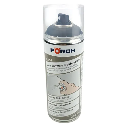 Lackspray Schwarz seidenglanz RAL 9005 Förch L214 Lack Dose Farbspray