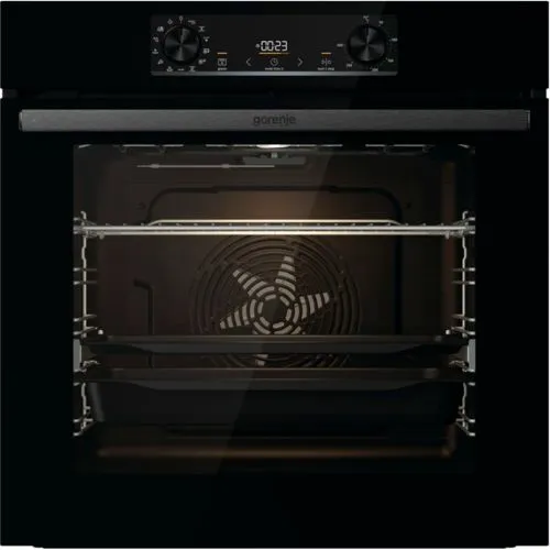 Gorenje BOS6737E13BG Einbaubackofen maxi - Vollintegrierter Backofen mit 3500 W, Selbstreinigung und LED Timer für müheloses Kochen. Energieeffizienzklasse A für umweltbewusste Haushalte.