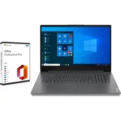 Lenovo V17 Laptop 17,3 Zoll FullHD Intel U300 5-Kern 4,4GHz 16GB RAM 1TB SSD Intel UHD Office Windows 10 Pro - Schwarz
