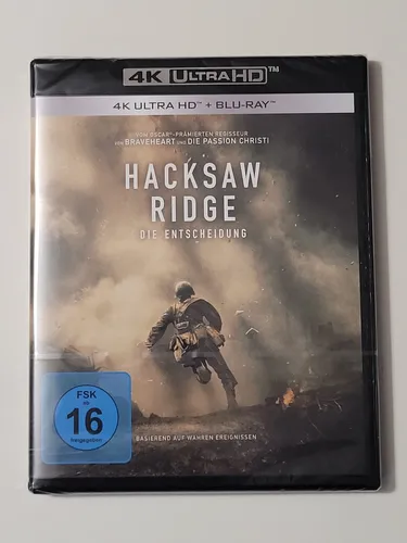 HACKSAW RIDGE - DIE ENTSCHEIDUNG / 4K UHD inkl. BluRay / NEU & OVP