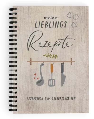 Rezeptbuch A5 zum Selberschreiben - Spiralbuch mit Inhaltsverzeichnis - Blöcke & Formulare: Praktisches A5 Rezeptbuch mit Inhaltsverzeichnis, ideal zum Selbstbeschriften und für persönliche Notizen, schützt durch strapazierfähiges Cover.