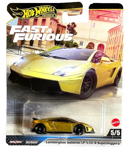 Hot Wheels Lamborghini Gallardo LP 570-4 5/5 Fast Furious 1:64 Modellauto Italia