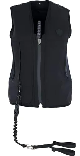 Covalliero Airbag-Weste Manege - Funktionsjacke mit innovativem Airbag-System für optimalen Schutz. Leicht, in 0,3 Sekunden einsatzbereit und tragbar über Kleidung oder anderen Schutzwesten. Ideal für sicherheitsbewusste Reiter.