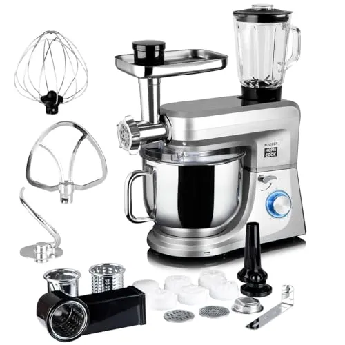 Koliber ROBOMAX X-3500-W Küchenmaschine 8L 3500W – Multifunktional und Leistungsstark - Die Koliber ROBOMAX X-3500-W Küchenmaschine ist Ihr vielseitiger Küchenhelfer. Mit 8L Edelstahl-Schüssel und robustem Design ideal für Kneten, Rühren und Zerkleinern. Profitieren Sie von umfangreichem Zubehör!