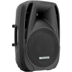 Pronomic PH15 Passiv-PA-Box - Lautsprecherbox ohne Verstärker, 190 W RMS, ideal für mobile Bühnenaufbauten, mit leichtläufigen Rollen und Hochständerflansch für einfachen Transport und Setup.