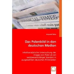VDM Das Polenbild in den deutschen Medien (Krzysztof Mróz, 2008) (35182759)