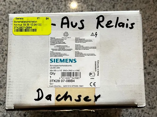 Siemens 3TK2807-0BB4 Schützsicherheitskombination 3ZX1012-0TK28-7AA1 3TK28 07-0B