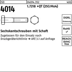 ISO 4014 Sechskant-Schaftschraube M36x260 (25CrMo4) - Maschinenschrauben aus hochwertigem 25CrMo4, ideal für anspruchsvolle Anwendungen mit hoher Festigkeit und Langlebigkeit.