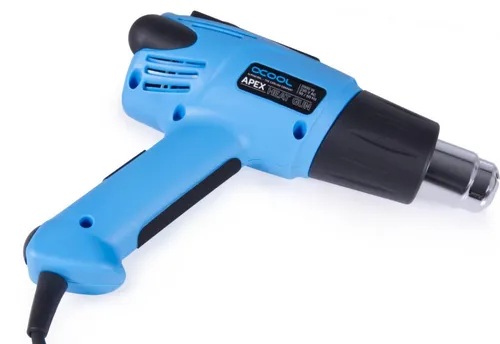 Alphacool Apex Heat Gun - 2000 Watt mit LCD Bildschirm - Heißluftpistole für präzises Arbeiten, temperatur- und luftstromregulierbar, ideal zum Biegen von Hard-Tubes.