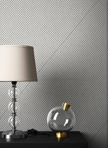 Newroom Vliestapete Streifen Modern - Hochwertige Vliestapete mit modernem Streifenmuster, ideal für eine schnelle und einfache Wandgestaltung. Restlos trocken abziehbar und hochwaschbeständig für langanhaltende Freude.
