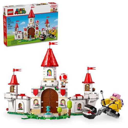 LEGO Super Mario Showdown mit Roy beim Pilz-Palast - Abenteuer-Spielset mit 3 Minifiguren, interaktiv und fördert kreative Spielideen für Kids ab 7